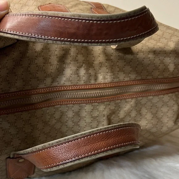 Celine Tan and Brown Travel Bag - Picture 5 of 17